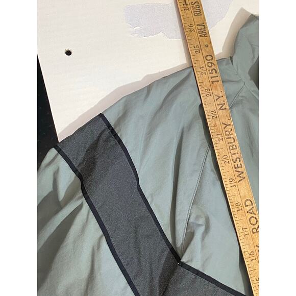 Army Jacket Men's Medium Gray Long Reflective Windbreaker 29x24 Military - Picture 4 of 12